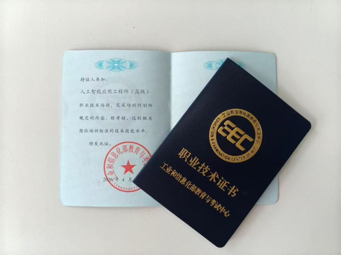 人工智能应用工程师高级证书样本【待替换】